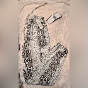 Francesca’s Snake Skin Print Cargo Jogger